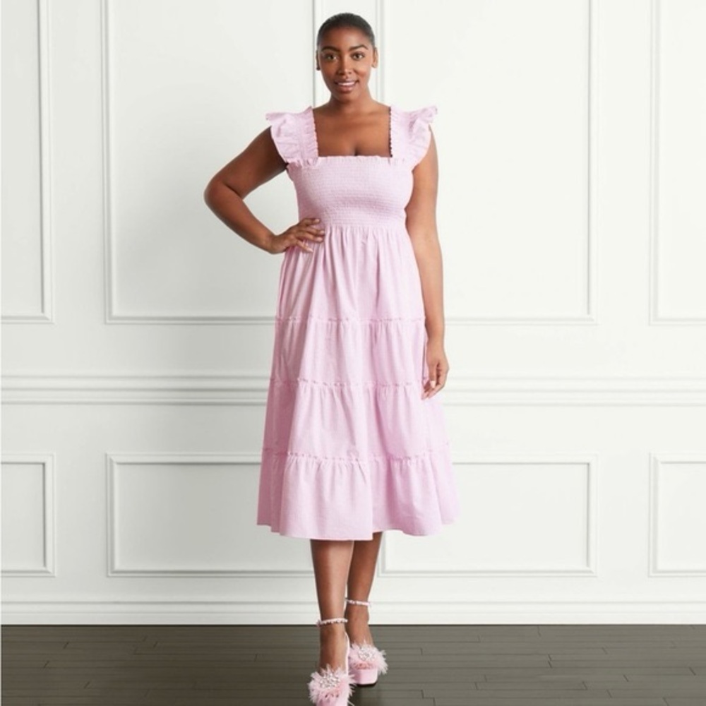 Hill House Home Bubblegum Pink Gingham Ellie Nap Dress NWT